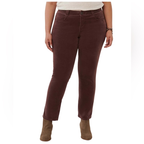 Democracy Corduroy Purple Jeggings Ab Solutions Pants - Picture 6 of 12